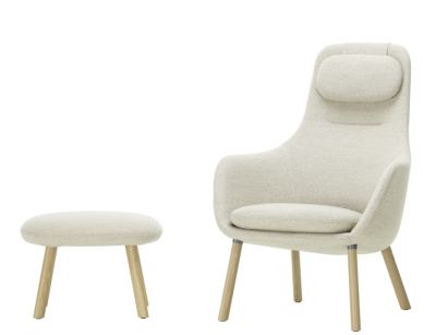 Hal Lounge Chair Armchair + Ottoman Seat Cushion loose Vitra  